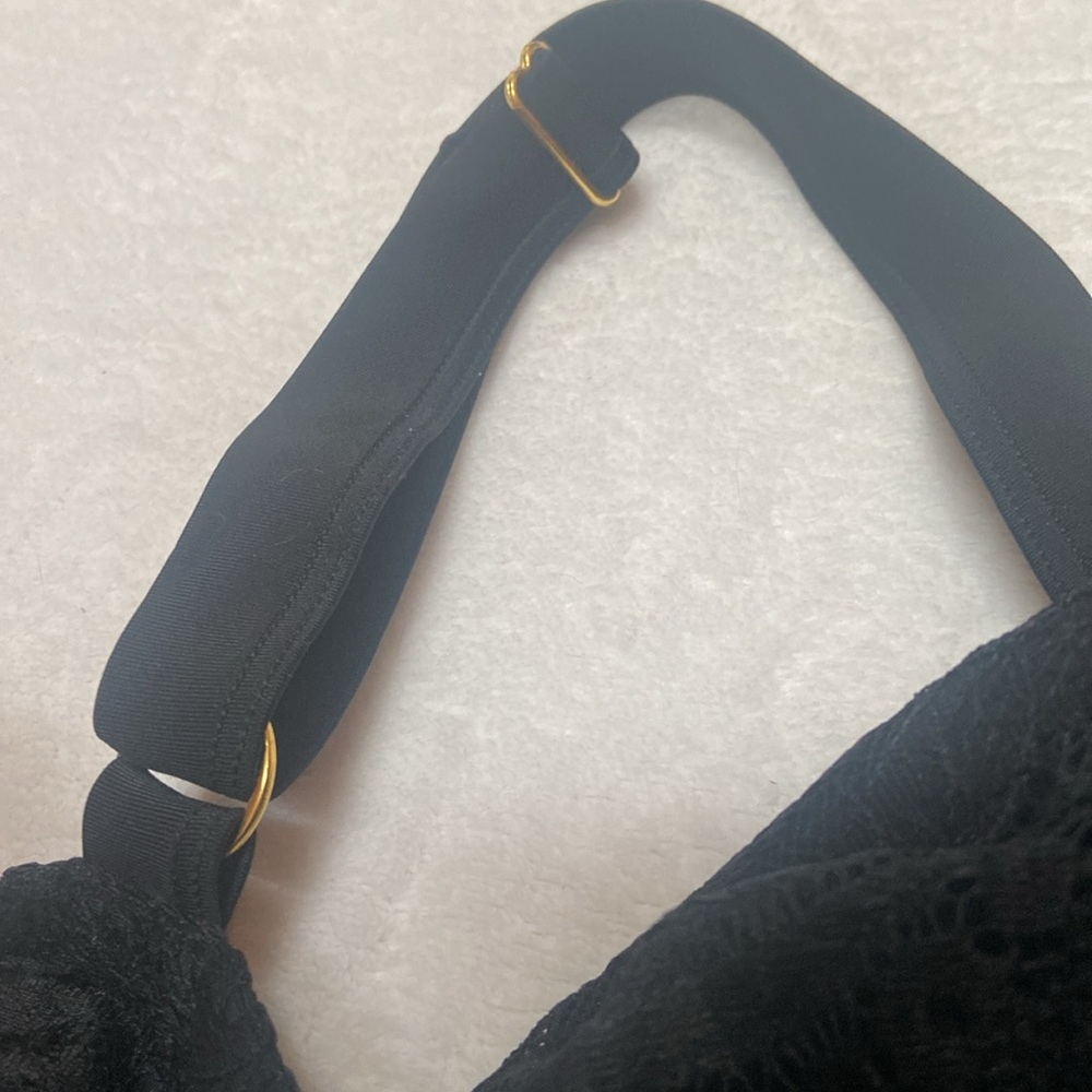 SMART & SEXY SWIM Size 40D NWT Bathing Suit Top Black Lace Beautiful - Picture 9 of 11